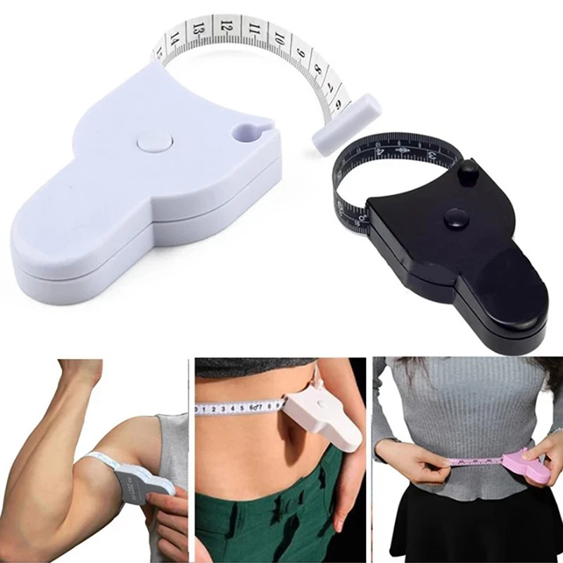 Body Fat Caliper Body Fat Tester Skinfold Measurement Tape with Measurement Chart fat caliper Tape Body Measuring Tool