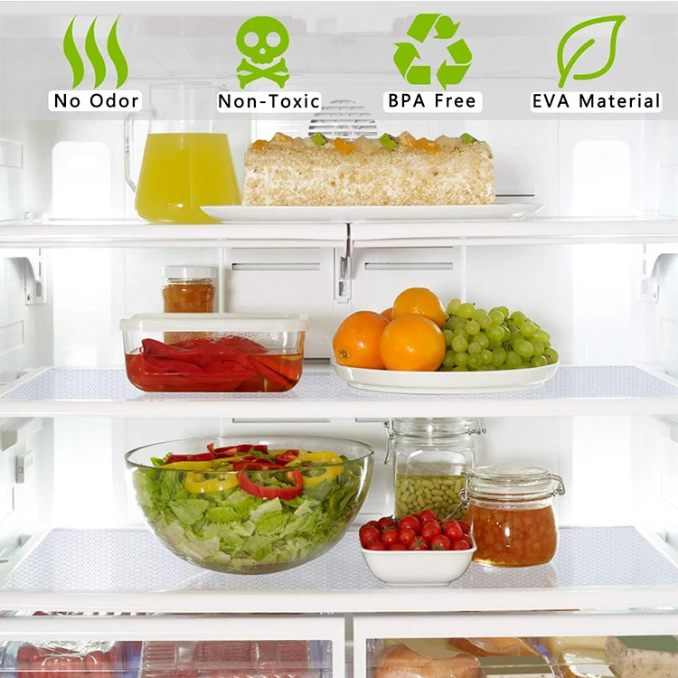 Household Eva Transparent Cabinet Drawer Liner Cuttable Kitchen Refrigerator Non Slip Wardrobe Mat
