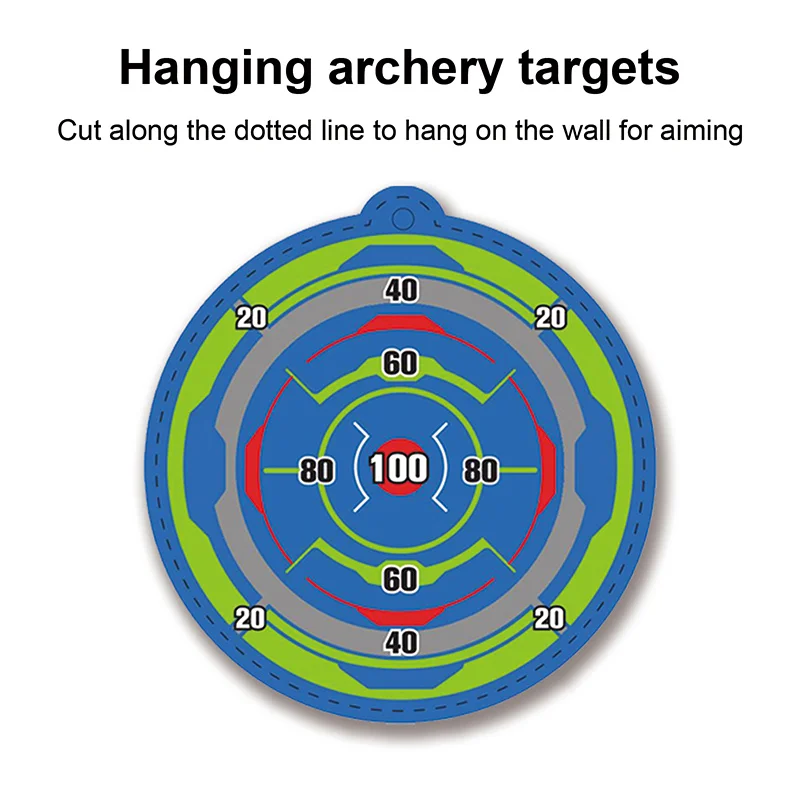 Blue Pink Bow and Arrow Target Set Toys Outdoor Sport Archery Shooting Toys for Boys and Girls