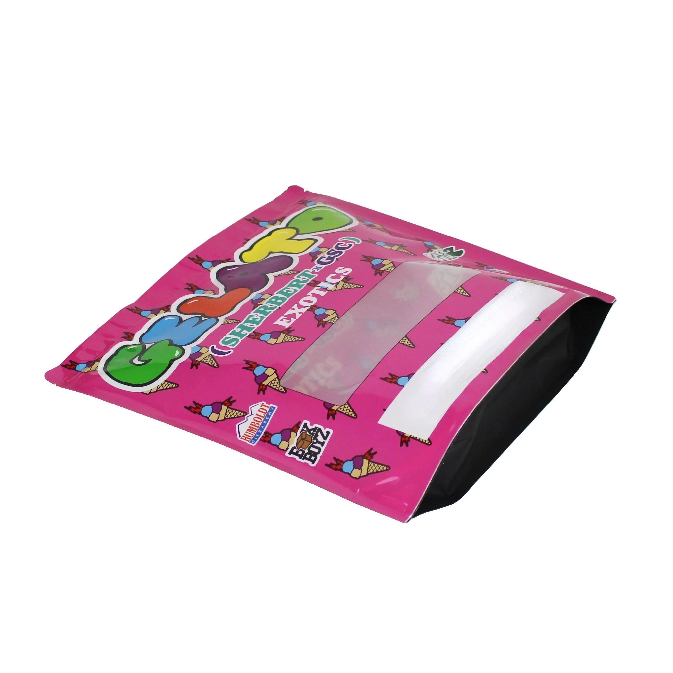 Custom Printed Child Proof Exit Lined Foil Kraft Coffee Plastic Ziplock Tobacco Bag Pouch