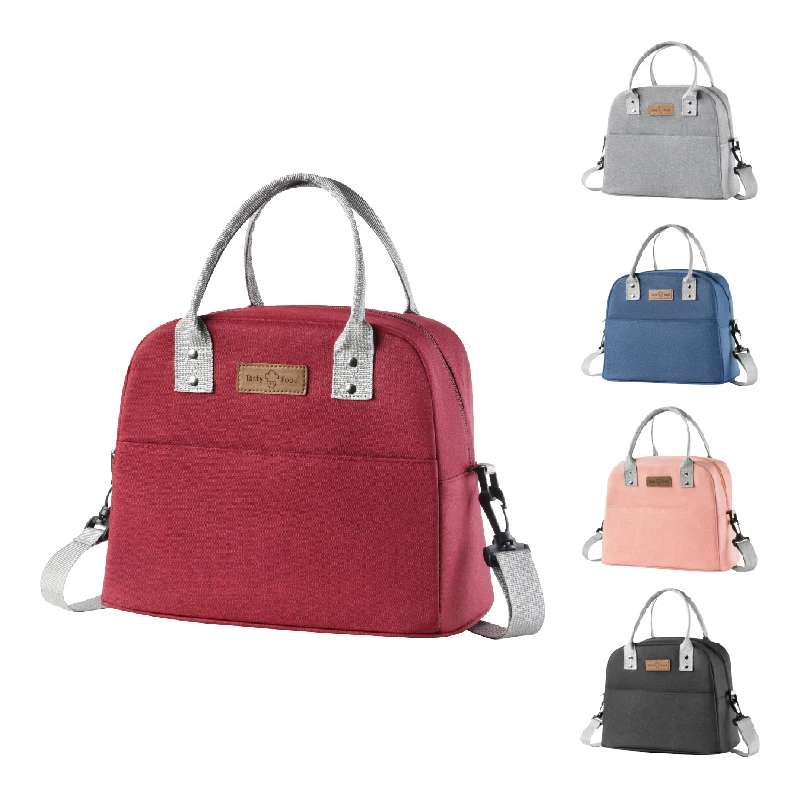 BSCI factory wholesale promotion 300D oxford fabric picnic lunch bag portable lunch box ice shoulder bag cooling shoulder bag
