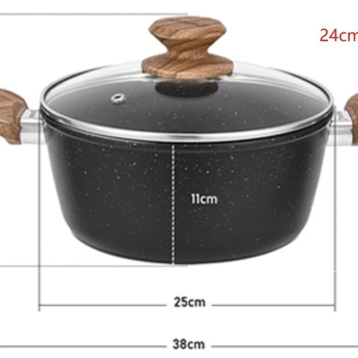 Non Stick Granite Cookware Set Nonstick Aluminum Cook Pan And Pot Set Home Cooking Saucepan Fry Pan Set With Lids