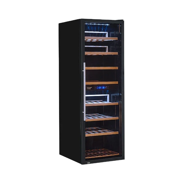 High-end commercial/home electronics dual-zone temperature control wine cabinet 490L factory direct supply