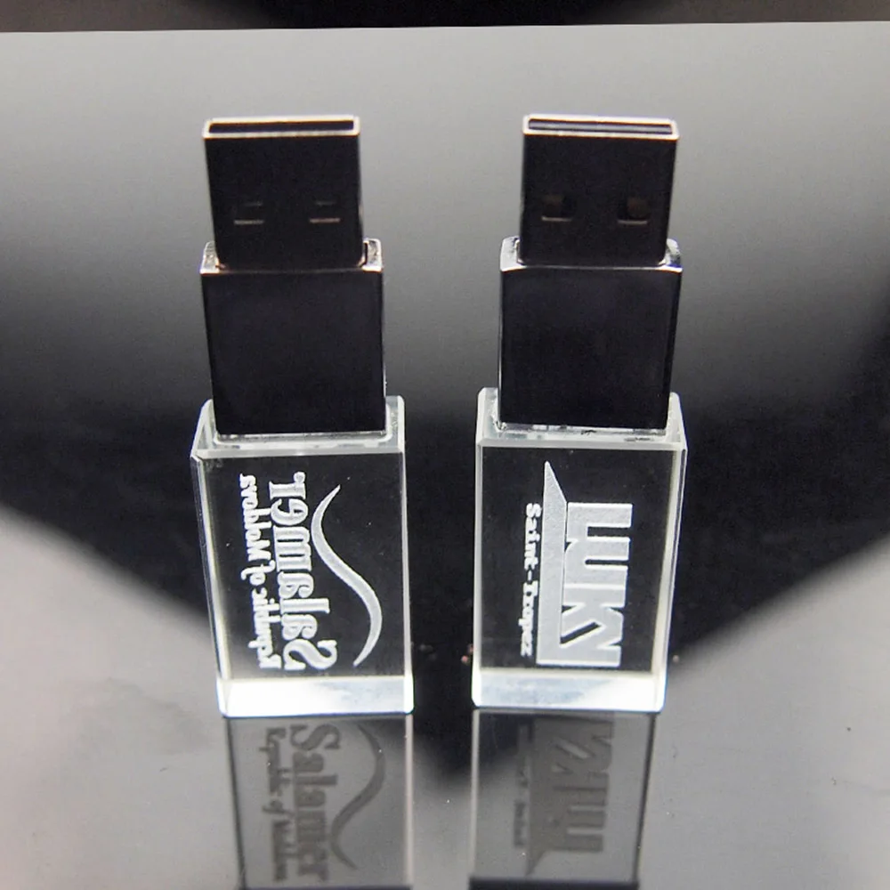 Custom logo transparent usb flash drive 1gb 2gb 4GB 128M 512MB gift pendrive flash disk