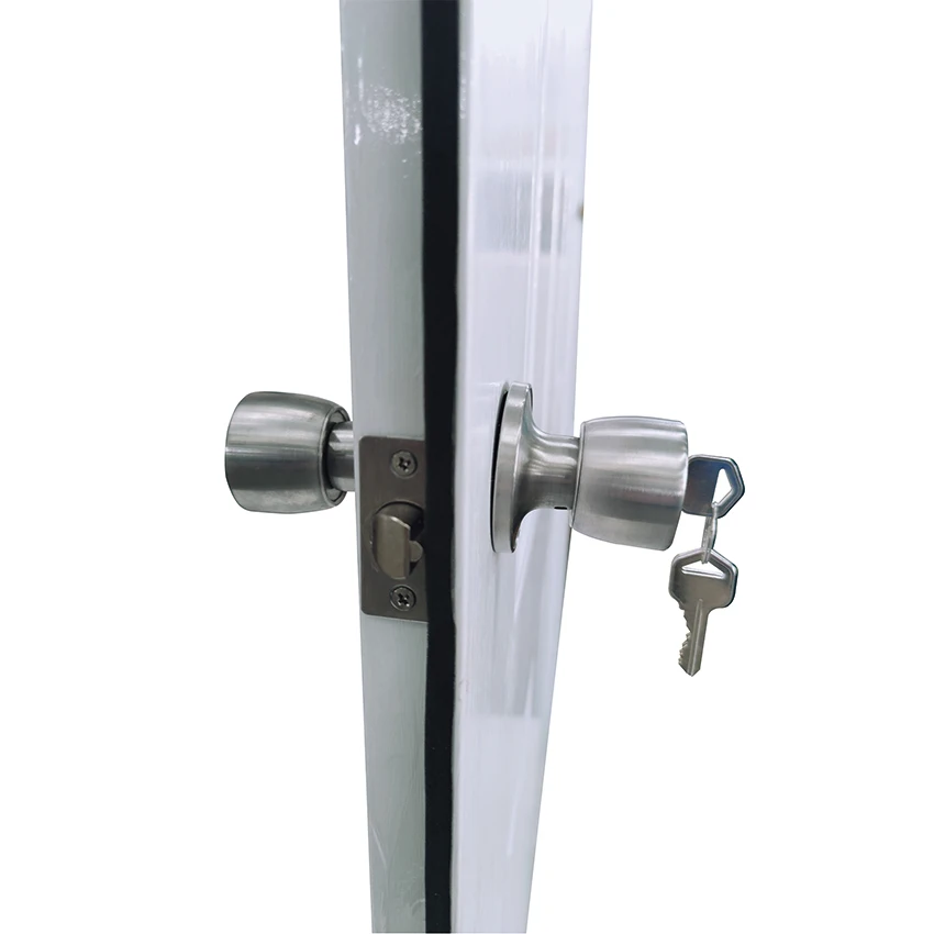 SIX PANEL STEEL OUT-SWING single DOOR WITH SUNBURST WINDOW 36X80 inch