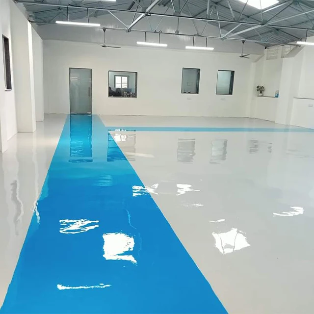 Maiqi Заводская оптовая цена блестящая эпоксидная смола на водной основе краска для пола дома