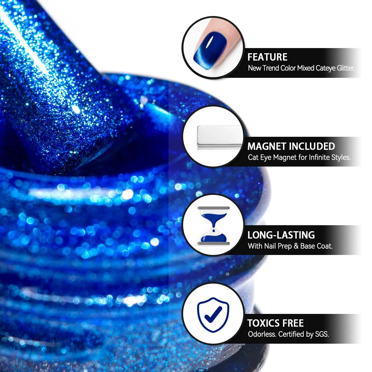 Hot Style Competitive Price Magic Cat Eye/glitter/jelly Uv Gel Vernis Semi Permanent Gel Nail Polish Set For Salon