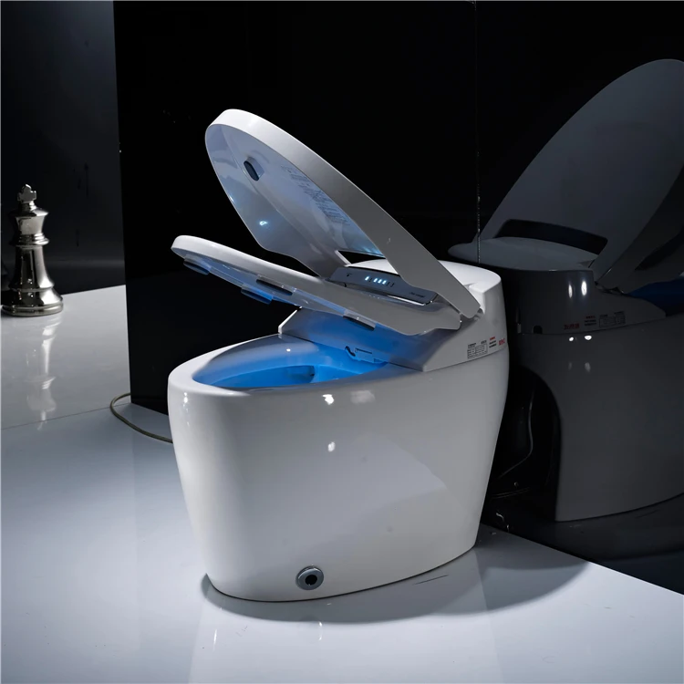 
Western cheap bathroom home WC automatic foot flush intelligent bidet smart toilet 