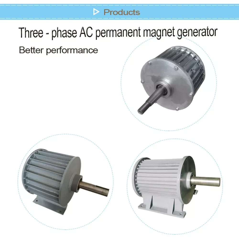 FLTXNY Low Speed 50kw 220V 380V Gearless Permanent Magnet Generator AC Alternators Use for Wind Turbine Water Turbine