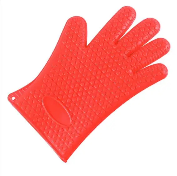 silicon heat insulation glove, silicone heat resistant glove, silicone oven mitts glove
