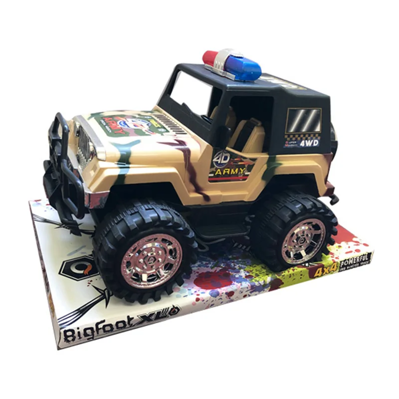 Army truck Friction car power control vehicle friction cars plastic toys friction toys interia car big size gift for kid