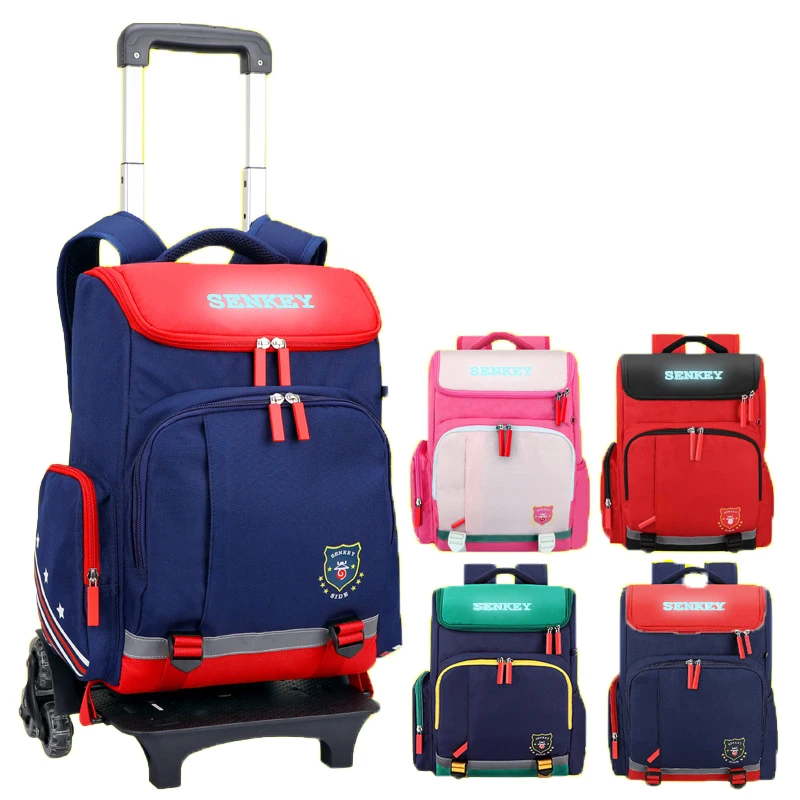 Lightweight Primary School Children Backpack Bag Trolley Wheel Bag