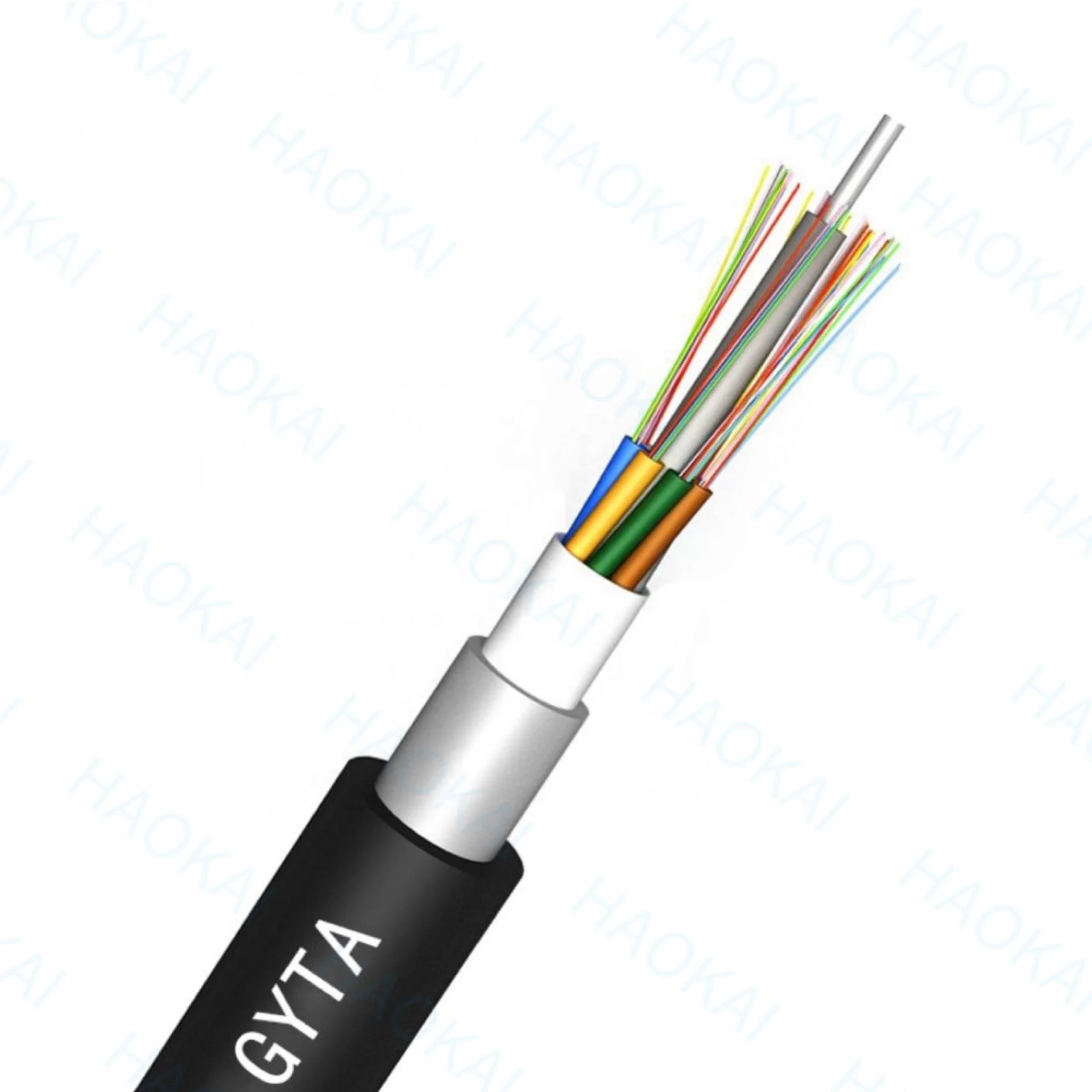 8 Core Armoured Fiber Optic Cable Multimode Outdoor Optical Fibre Cable GYTC8S GYXTW GYTA GYTS GYTY Fibre Optical Cable