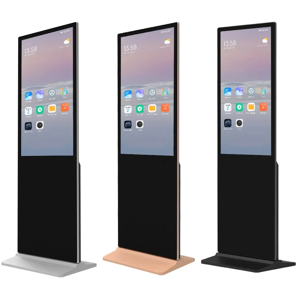 55 inches electronic standing digital signage store retail interactive wifi touch screen digital advertising display