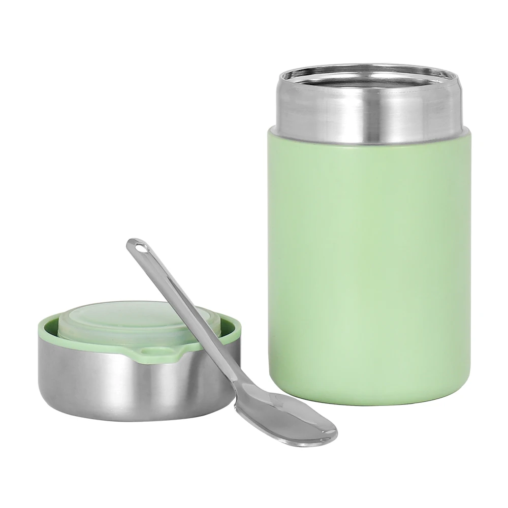 Eco Friendly Double Wall Insulated Vacuum Stainless Steel Thermos Lunch Box Set Food Jar With Cover