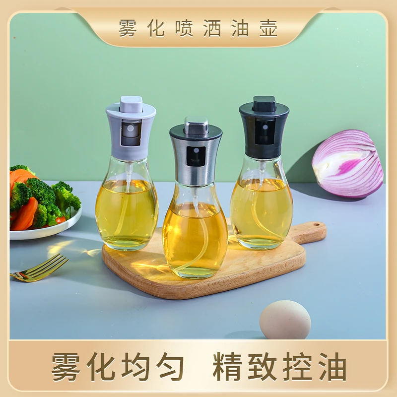 Wholesale kitchen household goods multi-purpose glass soy sauce bottle oil pot leak-proof spray oil pot barbecue oil spray
