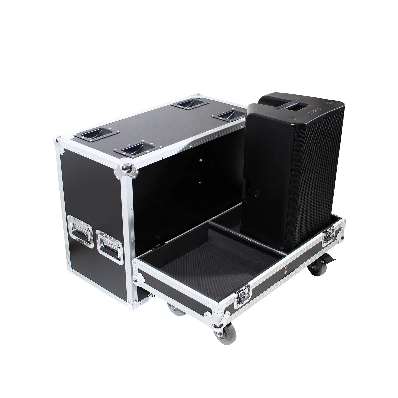 qsc k12 speaker case ATA style Flight Case for 2x QSC K12 or K12.2 Speakers