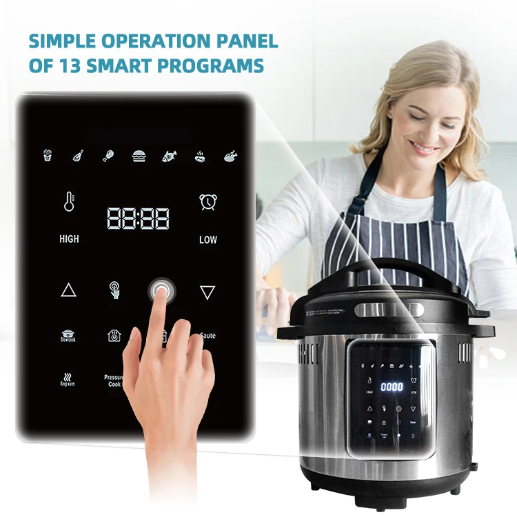 Good Price Big Capacity Stainless Steel Lid Smart Automatic Electric High Pressure Multicooker Air Fryer