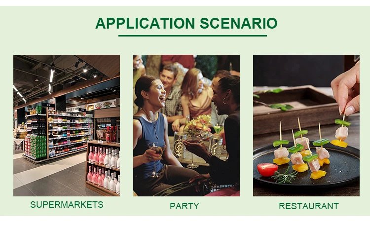 Cinnamon Toothpick Wholesale Tableware 65Mm Single Tip Double Pointed Fancy Toothpick With Jars