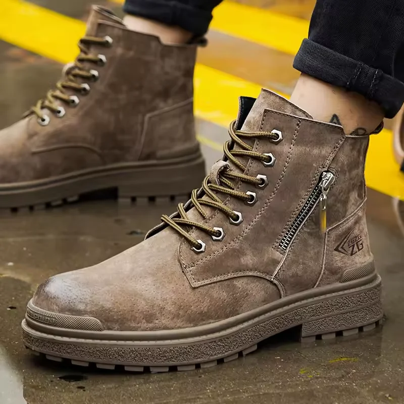 WEJUMP Feet Protection Shoes Anti Smashing Anti Piercing Wear-resistant Construction Site Safety Protective Shoes