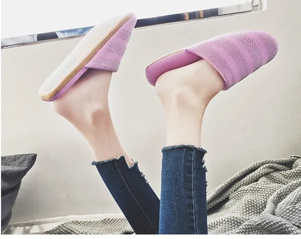 High quality unique water drill design men and women indoor and outdoor anti-slippery thermal cotton slippers