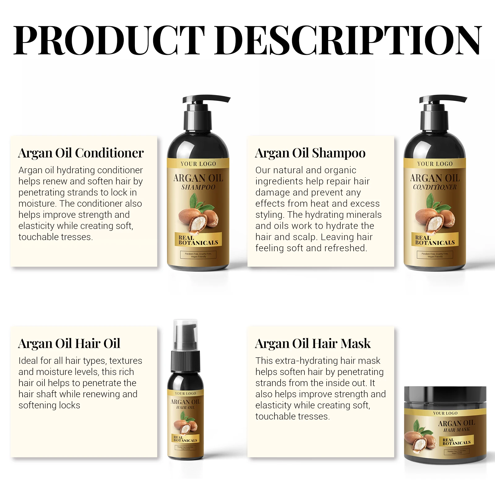 OEM Professional Shampoo And Conditioner Set Pure Natural Hair Shampoo