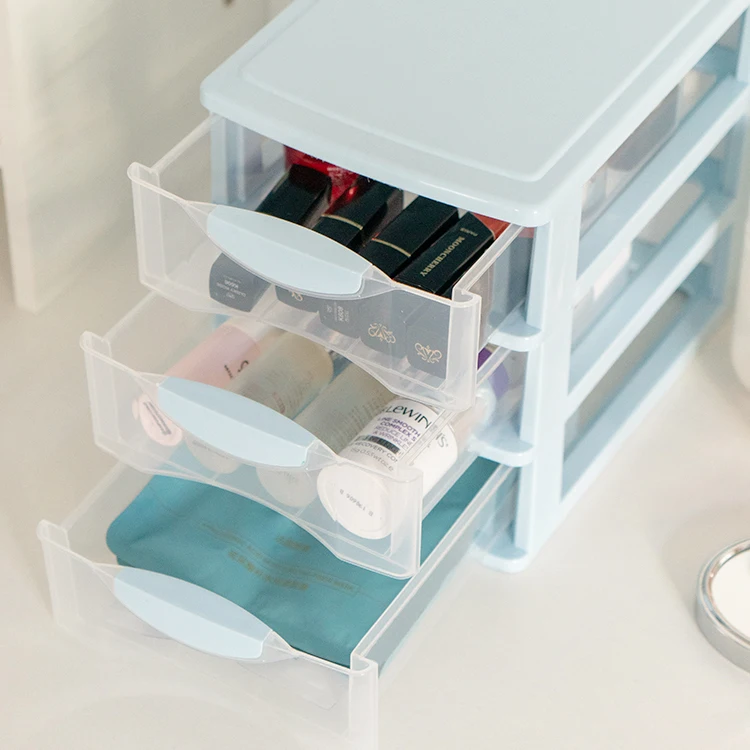 Factory Cheap Price Desktop plastic 5-layer storage makeup organizer box drawer