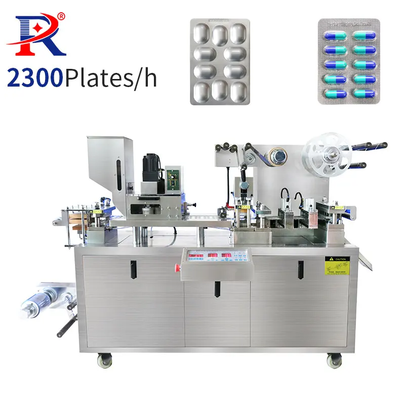 Dpp 90 Fully Automatic Small Pill Gelatine Capsule Tablet Mini Lab Alu Alu Plastic Foil Blister Packing Machine