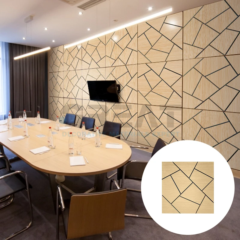 Explosive New Products mdf hexagon real wood decorative acoustic wall panels