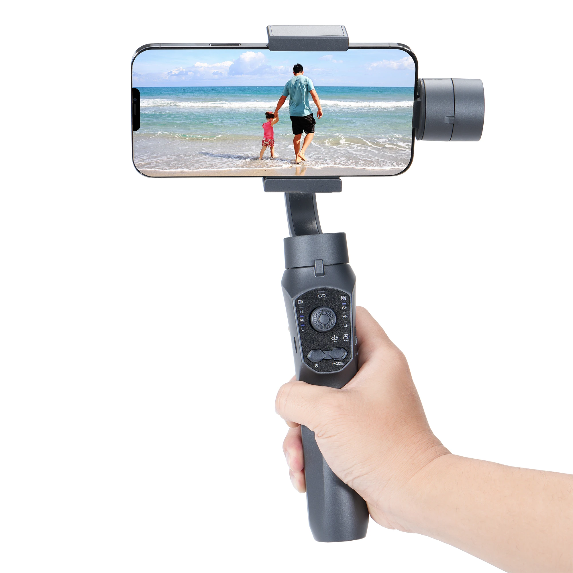 OEM Professional 3 Axis Gimbal Stabilizer Handheld F10 Pro 360 Rotation Face Tracking App Video Camera Stabilizer