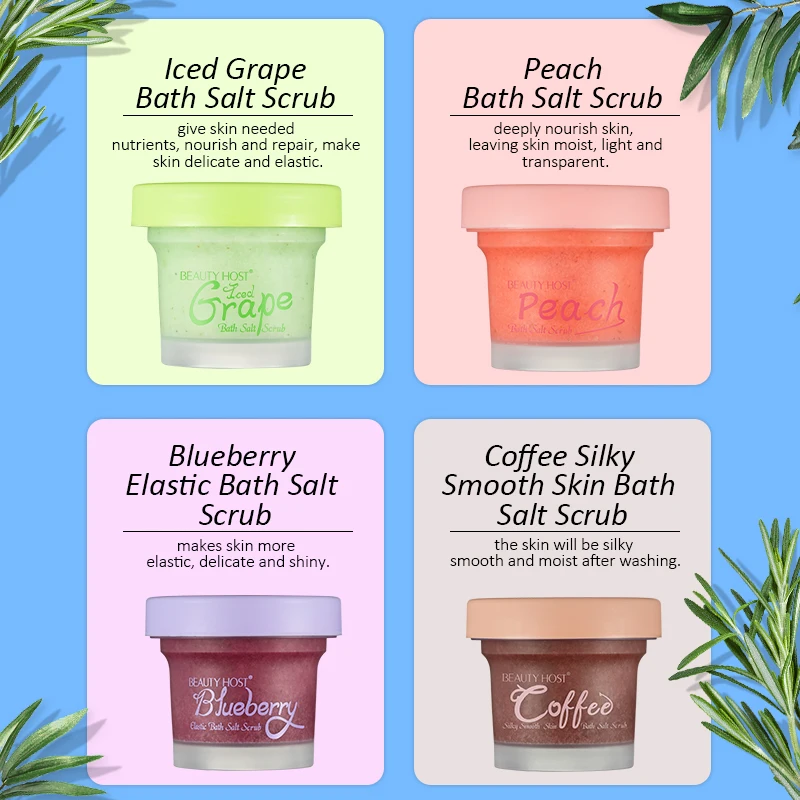 OEM ODM Private Label Organic Grape Peach Pink Blueberry Coffee Ice Cream Body Sugar Scrub With Spoon