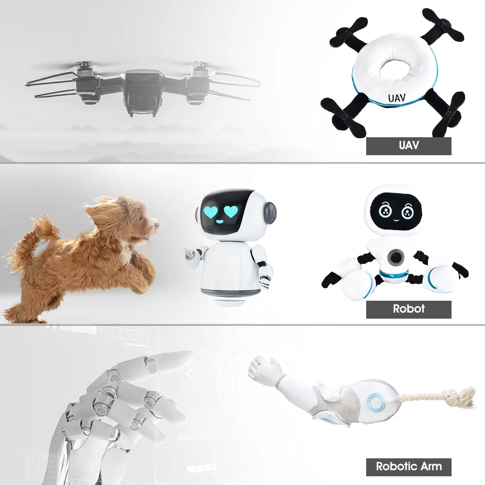 Высокотехнологичная серия, умная электронная форма, случайный выбор, 5 шт., набор плюшевых игрушек для собак, коробка для любопытных питомцев