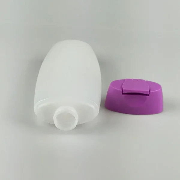 400/700ml Empty Flat Shape Shampoo Bottles HDPE Plastic Bottles Manufacturer