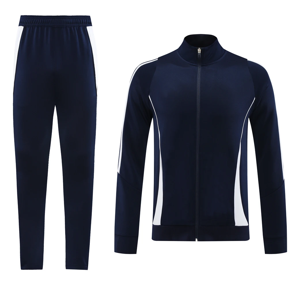 Thermal regulation Velour Adult sport suits Cotton conditioning gear training kits Dry cleanable Fibre soccer tracksuits Trendy