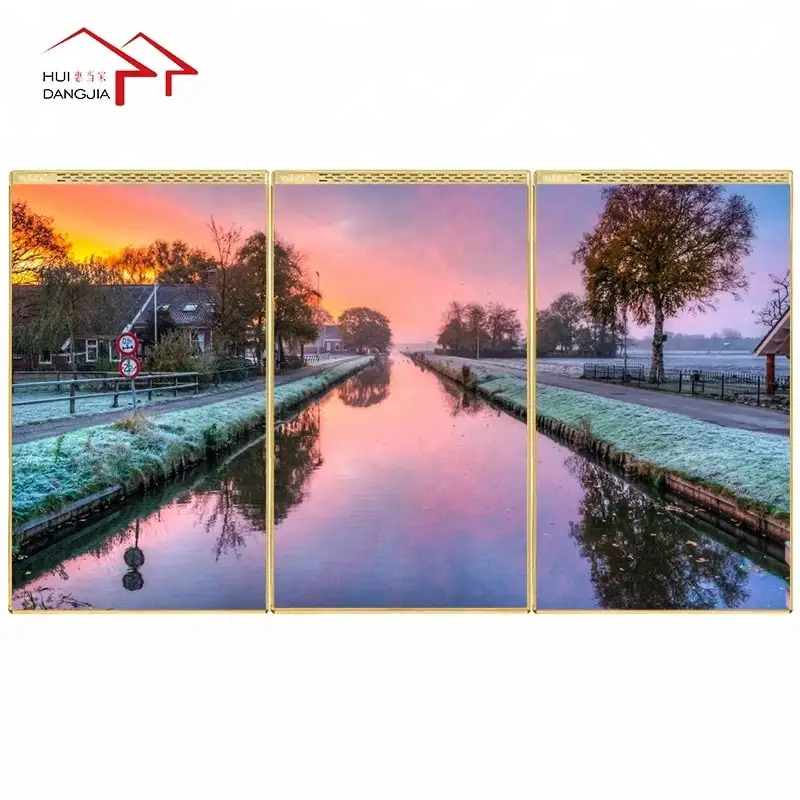 800W Radiant Heater Picture Infrared Heater Electric Far Infrared Heating Panel Wall Panel Convector Heater