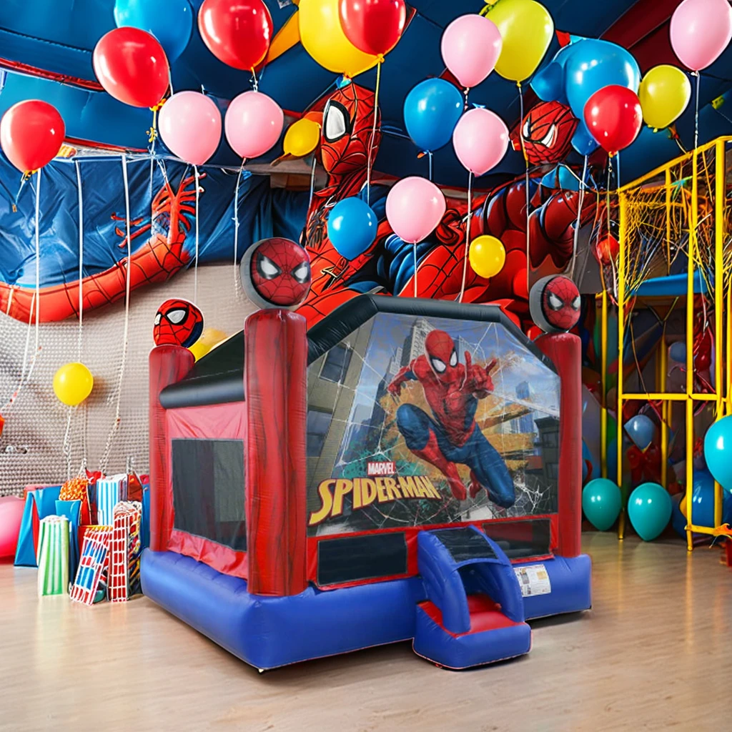Commercial PVC Inflatable Bounce House Jumping Castle Bouncy Bouncer Support Customized for Party Rental Beauty Inflatable Lj529