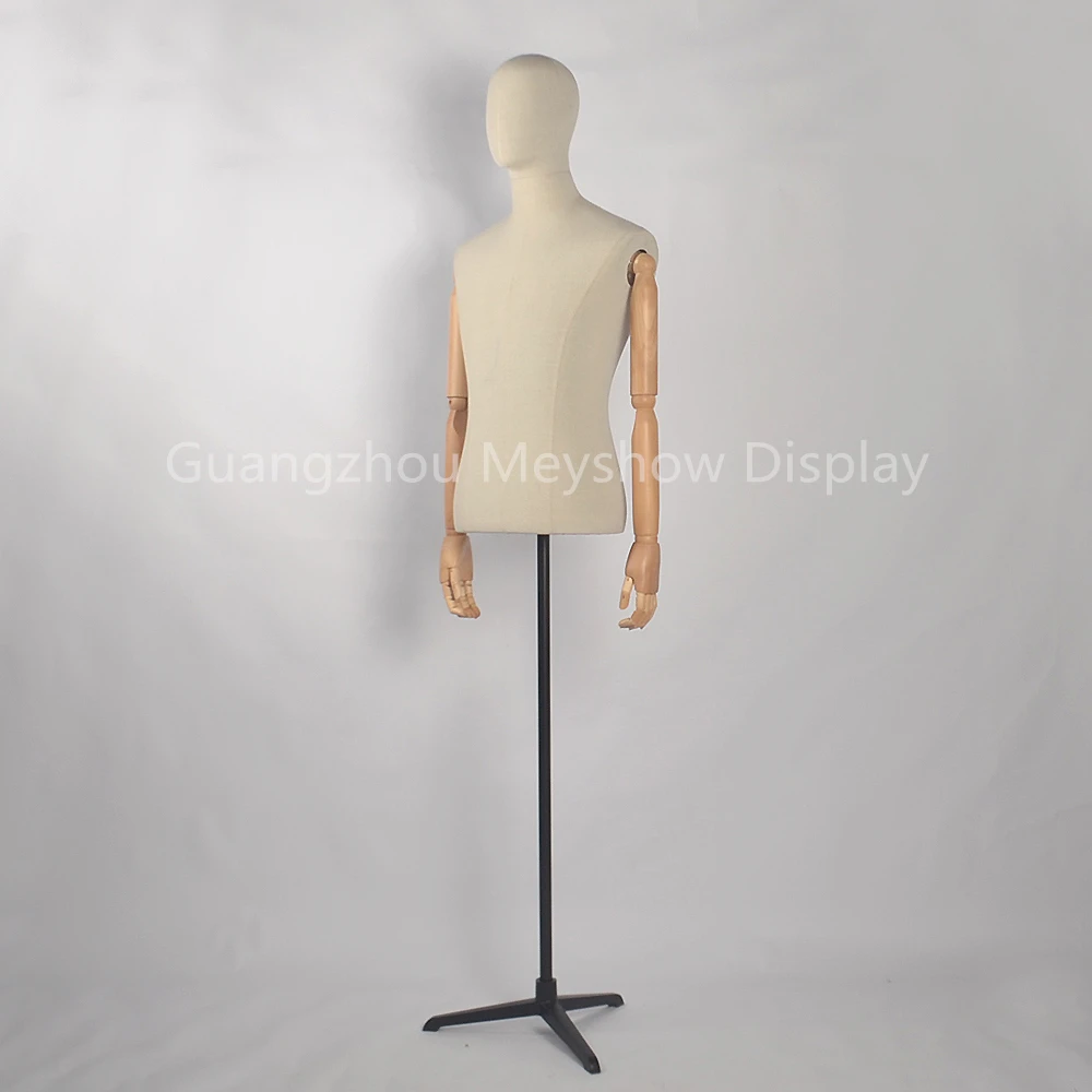 Clothes Store Mannequins Male Half-body Dummy Garment Dress Window Display