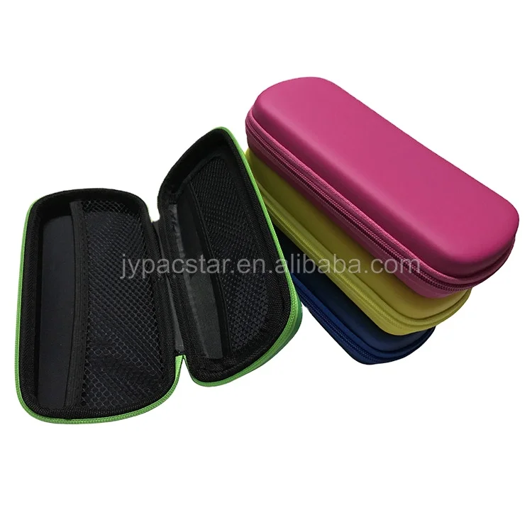 Hot sale custom printed sequin fashion color zipper kids multi-function storage molded eva hard pencil case school for boys