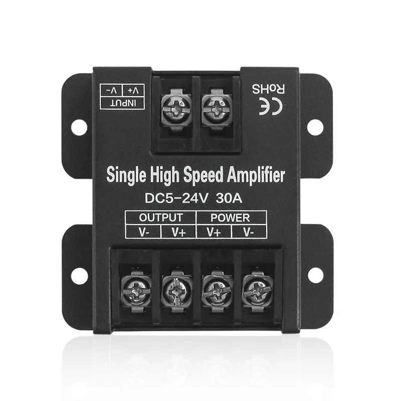 Hot selling iron 30A 360W single color pwm signal amplifier for monochrome constant voltage led controller