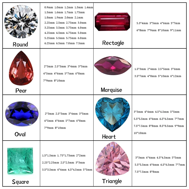 Direct supply from manufacturers Oval Cut yttrium aluminum garnet synthetic lab grown gemstones