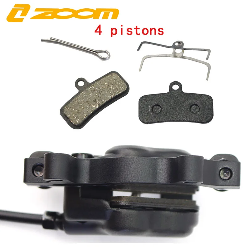 ZOOM 4 pistons electric bicycle brake lever e-bike sensor control brake caliper ebike power cut off brake set