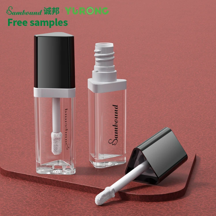 triangle lip gloss tube designer chain bling white agag 15ml 100 stopper 1ml 8ml dress black trendy fairy sparkle lipgloss tubes