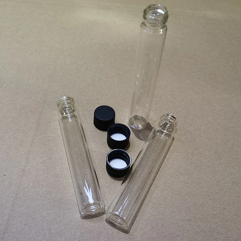 
Airtight Custom Label Empty Preroll Packaging Borosilicate Glass Childrenproof Tube Cartridges Packaging Glass Tubes 