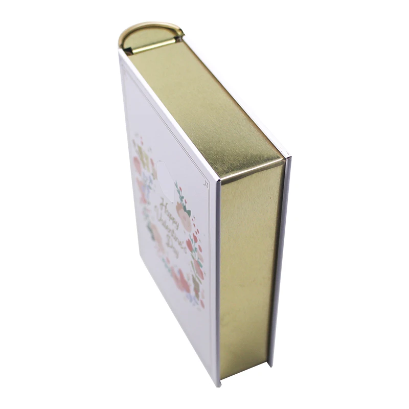 
Customized Printing Vintage Book Shape Metal Tin Box for Chocolate Cookie Tea Candy Storage box 