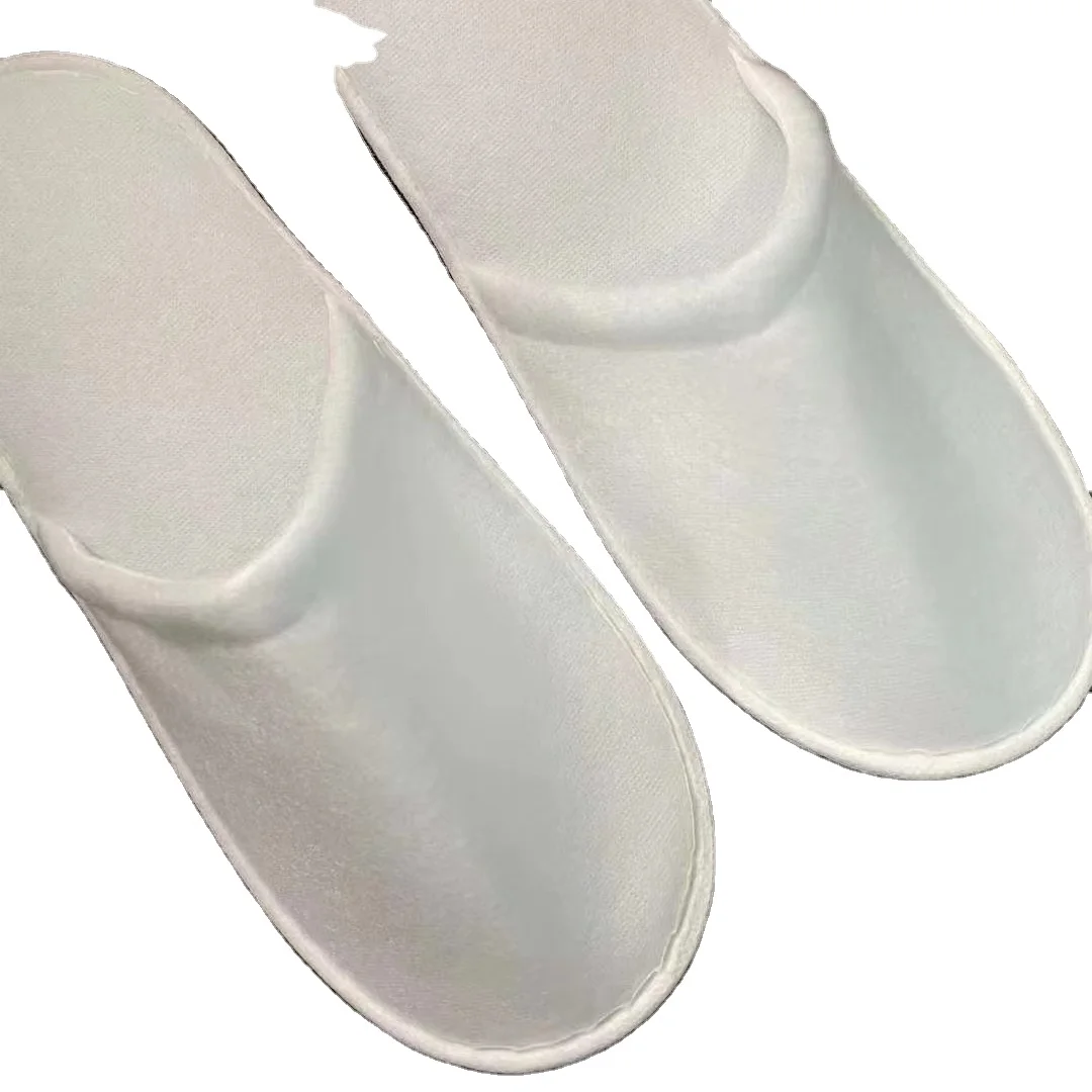 Wholesale Cheap Economical Hotel Slippers Disposable Lady women Slippers white Low price Anti-slip Slippers