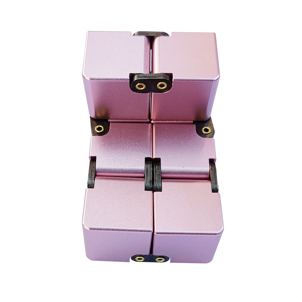 Металлический алюминиевый бесконечный куб, игрушка-антистресс, игрушки для декомпрессии, антистрессовый куб