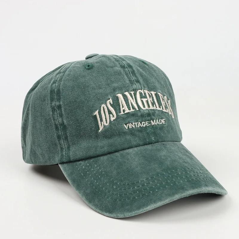 Custom Embroidery Los Angeles la LOGO hip hop Sports Hat wash vintage Distressed Cotton gorras snapback Baseball Cap