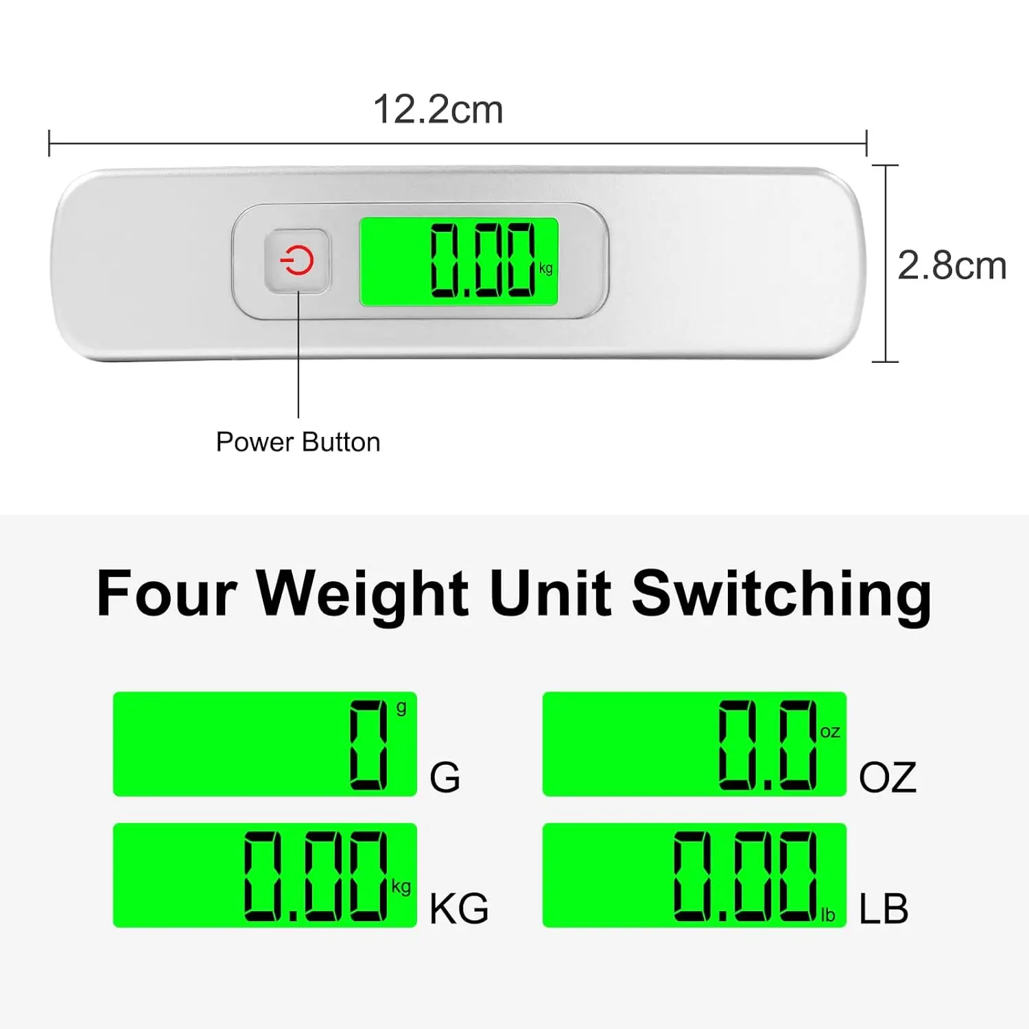 Factory OEM Custom Promotional Gift Small ABS 50kg Portable Travel Luggage Scale