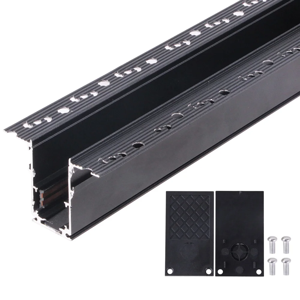 1 м/2 м/3 м светодиодная трековая система аксессуары 4 провода линейная Магнитная направляющая