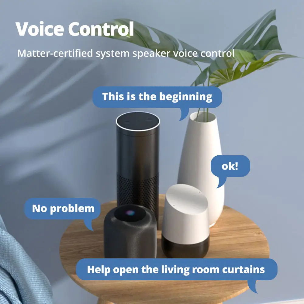 Tuya Intelligent Automation Low Noise Motor Living Room Automatic Motorized Blinds Smart Remote Curtain Opener Set Intelligent